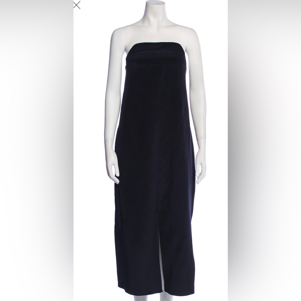 Tibi silk evening gown, blue, size XS